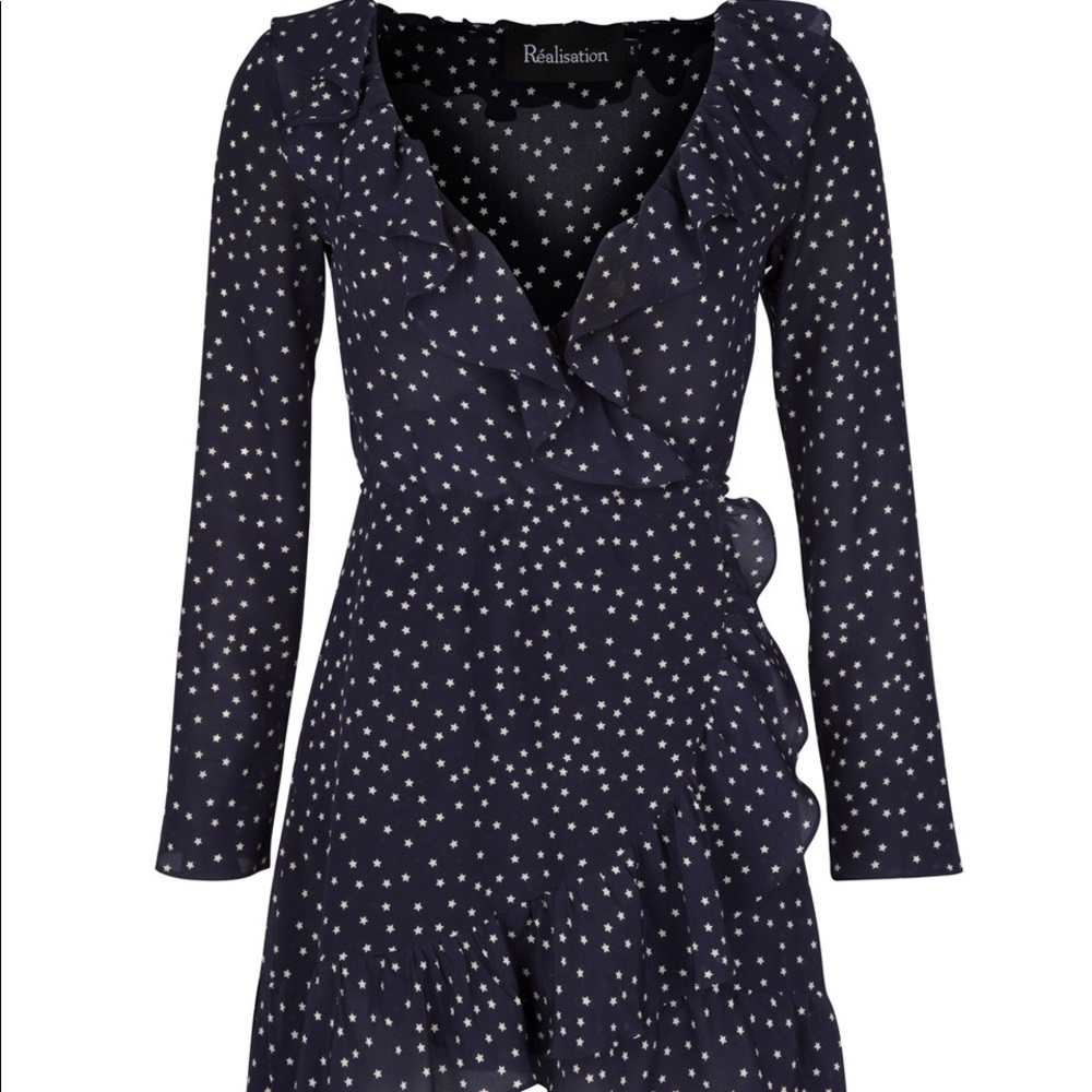 Realisation Par Alexandra Navy Star Dress
